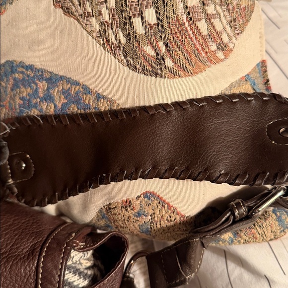 Brown Leather Shoulder Bag by Sonoma Life & Style - Picture 2 of 8